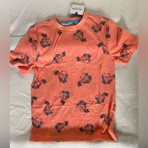 Boy T shirt with animal print size 8